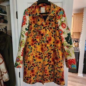 Anthropologie elevenses floral jacket size 8